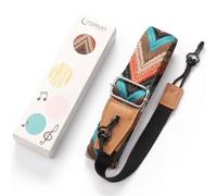 Adjustable Nylon Ukulele Strap with Metal Hook, 3.8 cm Wide, 97-141 cm Length, Soft and for DURABLE for Adults and Beginners, Compatible with Most Ukuleles, Multicolor Ethnic Style Design