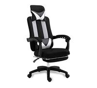 Adjustable Office Chair with High Back Integrated Latex Cush Headrest & Lumbar Support Black Reclin with Footrest for Ultimate t