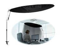 Adjustable Office Cubicle & Desk Shade - 43" Extra-Large Oval Design for Wider Coverage, Blocks Light and Distractions, Creates a Private and Comfortable Workspace