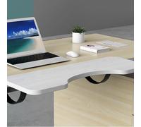 Adjustable omic Keyboard Tray with Arc Clip Design Arm Support Platform for Home Office 75x24cm - White Cuter Exteble Tray for t and Efficiency