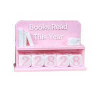 Adjustable Optical Design Reading Counter Bookshelf Decoration for Harmonious Aesthetics and Manual Progress Updated Reading Progress Counter