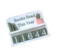 Adjustable Optical Design Reading Counter Bookshelf Decoration for Harmonious Aesthetics and Manual Progress Updated Reading Progress Trackers