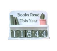 Adjustable Optical Design Reading Counter Bookshelf Decoration for Harmonious Aesthetics and Manual Progress Updated Reading Progress