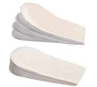 Adjustable Orthopedic Heel Lift Inserts, 1/4" to 1" Gel Heel Pads, Height Increase Insole for Leg Length Discrepancies, Heel Spurs, Heel Pain, Sports Injuries, and Achille tendonitis (4 Layers), Small