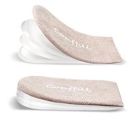 Adjustable Orthopedic Heel Lift Inserts Gel Height Increase Insoles for Women Men Leg Length Discrepancy, Heel Pain, Heel Spurs, 4-Layer Stackable Gel Shoe Lifts Lift Shorter Leg Uneven Hips