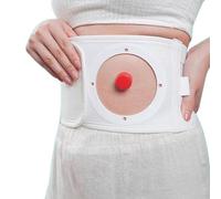 Adjustable Ostomy Belts, Breathable Ostomy Support Belt, Post Operative Care Colostomy Belt with 3 Hole Sizes, Fit for Men & Women(Small)