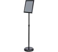 Adjustable Outdoor A-Frame Sign Holder A2/A3/A4 - Black Display Stand for Vertical/Horizontal Ads Easy Clip for Posters & Flyers Durable Weather-Resistant Perfect for Businesses & Events