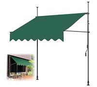 Adjustable Outdoor Balcony Sunshade with Crank UV-Resistant Waterproof No Drill Installation Manual for Terrace and Patio Sun Protection Solution