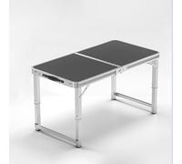 Adjustable Outdoor Camping Table, 120cm Picnic Table, Waterproof & Fireproof, Heavy-Duty Load Capacity, Wear & Stain Resistant, Perfect for Camping & Outdoor Activities (Blue)