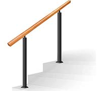 Adjustable Outdoor Hand RailNonSlip Grab Ra for Vil& Garden Double Post Support Rod Height 90cm Length 60cmSafe &