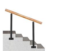 Adjustable Outdoor Stair il for 1-4 Steps, Side Support for Concrete or Wooden Stairs, Transition Railing, Height 85cm, Safety Guard for Steps