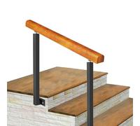 Adjustable Outdoor Step Railing - Safe House Entrance Handrail for 2-3 Steps, Deck & Porch, Concrete Support, 95cm Height, 60cm/24inch Size, Durable & Easy to Install