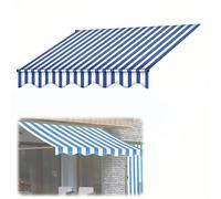 Adjustable Outdoor Sunshade Replacement Fabric Durable Oxford Canopy Material for Garden Pergola UV Protection Awning Fabric Waterproof Cover (A 2m)