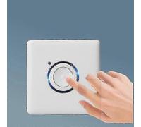 Adjustable Outdoor Timer Switch with Touch Control, 16 Delay Levels & Digital Countdown Feature, AC110-250V LED Wall Timer