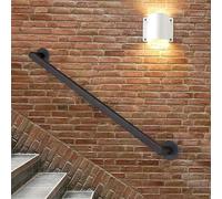 Adjustable Outdoor Wall Mount Hand Ra1m to 2.5m Stairway Support Banister for Indoor/Outdoor Steps17ft Safety il for Enhanced Stability