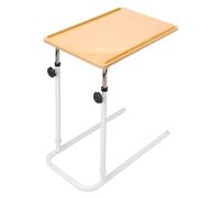 Adjustable Over Bed Table - Space-Saving Laptop Desk for Work Eat and Study - Sturdy Rolling Height-Adjustable Table Perfect for Home Use and Small Spaces