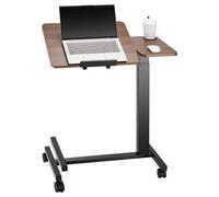 Adjustable Overbed Table With Swivel Casters