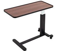 Adjustable Overbed Table with Wheels - Ideal for Meals, Laptop Use, Writing - Perfect for Elderly and Hospital Patients - Home Care Essential