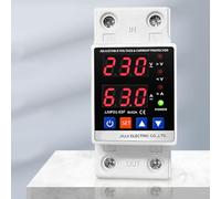 Adjustable Overvoltage and Undervoltage Protector Reset Switch for Motor Control with Dual Voltage and Current Display AC220V 40A 63A 80 40A)