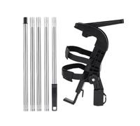 Adjustable Paint Extension Rod, Spray Pole Adapter Tool with Telescopic Wand and Powder Duster Attachment, Ceiling Coating Indoor Painting Equipment, Fence Staining Door Frame Finishing Tool, Extendab