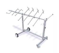 Adjustable Paint Stand with 360 Rotation and Retractable Handle for Car Body Bumper Painting