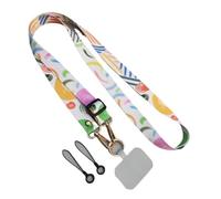 Adjustable Painted Crossbody Cell Phone Lanyard with Universal Clip - Stylish Phone Strap for Hands-Free Convenience(G)