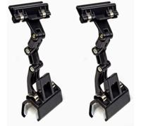 Adjustable Paper Holder for Typing Supporting Various Document Sizes and Formats with Smooth 360 Degree Turn for Quick (clip Black)