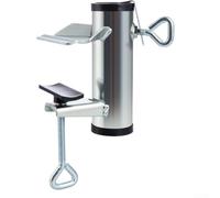 Adjustable Parasol Stand for Balcony Railings, Metal Construction, Fits Umbrella Poles with Diameter of 3 8 cm, Provides Stable Support for Outdoor Umbrella Placement