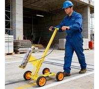 Adjustable Parking Lot Striping Machine, 5-15 cm Line Width Marking Paint Wand, Detachable Line Painter for Straight Arcs Circles
