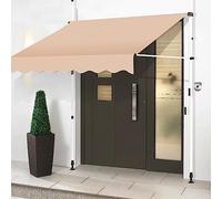 Adjustable Patio ning - Freestanding Door Canopy with Hand Crank 2m Height Adjustable Outdoor Balcony Sune Perfect for Garden and Patio Protect