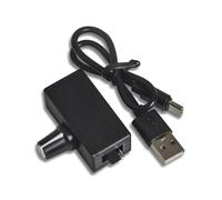 Adjustable PC Cooling Fan Speed Controller, USB to 4Pin Adapter Cable, DC5V to 12V Power Converters with 2/3 Way Splitte