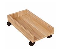 Adjustable PC CPU Stand with Protective Sides Rolling Cart with 4 Casters Under-Desk Computer Tower Holder - Space-Saving & Computer Stand