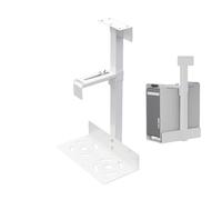Adjustable PC Holder Under the Desk, CPU Holder Under the Desk, Wall and Under-Desk CPU Holder, 360 Degree Adjustable and Under-Desk Computer Holder, Holds Up to 66 P
