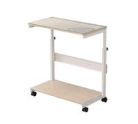 Adjustable PC Tower Stand/CPU Holder Cart,2 Tier Rolling Printer Under Desk,with Detachable Metal Hanging Basket,Max Load 60 Kg,for Carpet Home Office
