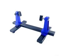 Adjustable PCB Holder with 360° Rotation & Spring-Loaded Clamps for Circuit Board Soldering, Desoldering, and Repair - Metal Base, Fire-Resistant, 0(Small)