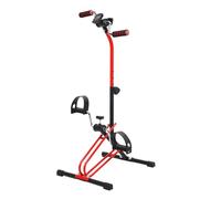 Adjustable Pedal Exerciser Bike for Seniors - Upper & Lower Limb Rehabilitation Machine for Hand, Arm, Leg & Knee Training | Home Total Body Fitness Equipment (Red)