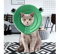 Adjustable Pet Anti Lick Ring, Breathable Sponge Material Collar for Dogs Cats, Cute Decor with Reusable Design Adjustable Size (Yosoo1hg8mxa57t-01)