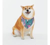 Adjustable Pet Bandana,A Flock of Flamingos Print Cute Cats Pet Outfit,Reflective Dogs Scarf Holiday Costumes