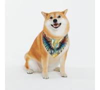 Adjustable Pet Bandana,Abstract Angel Wings Print Cute Cats Pet Outfit,Reflective Dogs Scarf Holiday Costumes