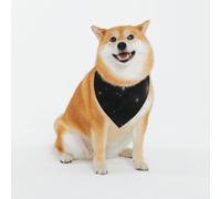 Adjustable Pet Bandana,Black and White Galaxy Print Cute Cats Pet Outfit,Reflective Dogs Scarf Holiday Costumes