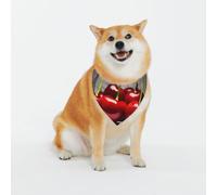 Adjustable Pet Bandana,Chilean Cherries Print Cute Cats Pet Outfit,Reflective Dogs Scarf Holiday Costumes