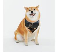 Adjustable Pet Bandana,Elk in The Meadow Print Cute Cats Pet Outfit,Reflective Dogs Scarf Holiday Costumes