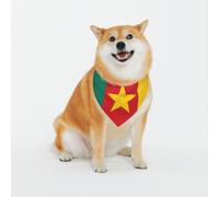 Adjustable Pet Bandana,Flag of Cameroon Print Cute Cats Pet Outfit,Reflective Dogs Scarf Holiday Costumes