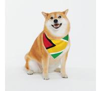 Adjustable Pet Bandana,Flag of Guyana Print Cute Cats Pet Outfit,Reflective Dogs Scarf Holiday Costumes