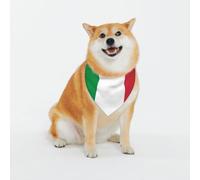 Adjustable Pet Bandana,Italian Flag Print Cute Cats Pet Outfit,Reflective Dogs Scarf Holiday Costumes