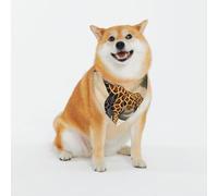 Adjustable Pet Bandana,Mother & Calf Giraffe Print Cute Cats Pet Outfit,Reflective Dogs Scarf Holiday Costumes