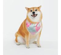 Adjustable Pet Bandana,Pink Flamingo Print Cute Cats Pet Outfit,Reflective Dogs Scarf Holiday Costumes