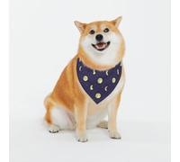 Adjustable Pet Bandana,Sky with Moons Stars Print Cute Cats Pet Outfit,Reflective Dogs Scarf Holiday Costumes