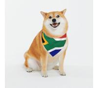 Adjustable Pet Bandana,South African Flag Print Cute Cats Pet Outfit,Reflective Dogs Scarf Holiday Costumes