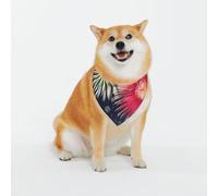 Adjustable Pet Bandana,Splendid Fireworks Print Cute Cats Pet Outfit,Reflective Dogs Scarf Holiday Costumes